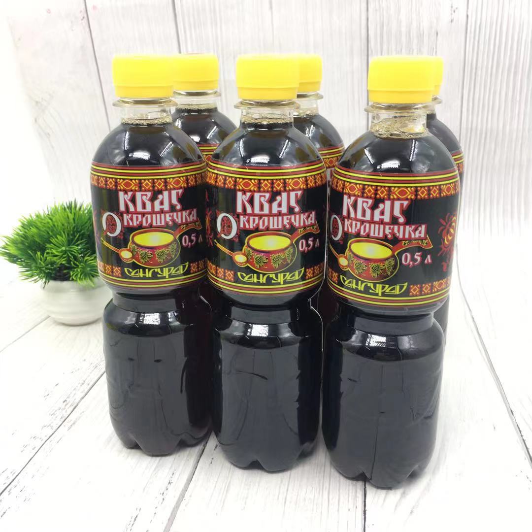 俄罗斯进口 格瓦斯碳酸饮料 500ml 1.