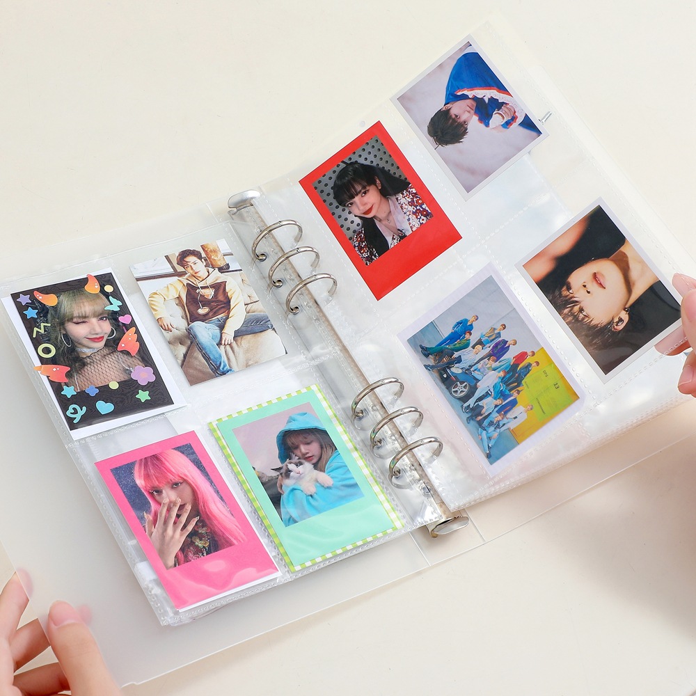 INS Korean A5 Frosted Loose-Leaf Binder 3-Inch Polaroid Album Loose Spiral Notebook Student Girl Star-Chasing Album Card Binder