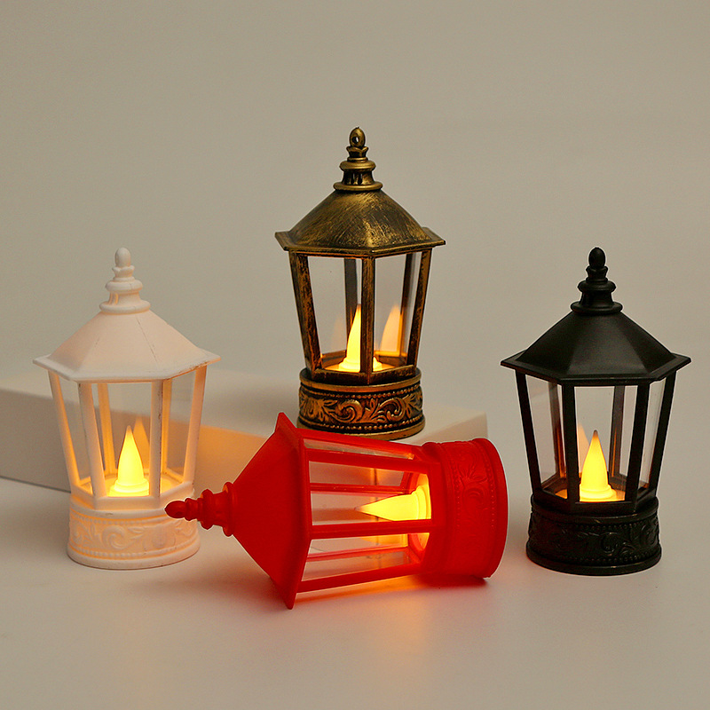 Cross-Border Electronic Retro LED Lantern Candle 