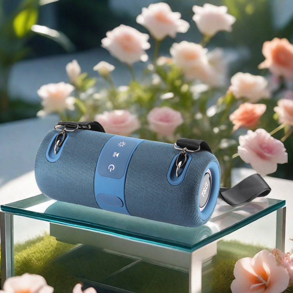New Tg672 War Drum Wireless Bluetooth Speaker Outdoor Portable Card Subwoofer Tws Square Dance Gift Speaker