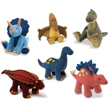 跨境布艺玩具恐龙毛绒公仔儿童生日礼物霸王龙玩偶翼龙侏罗纪世界
