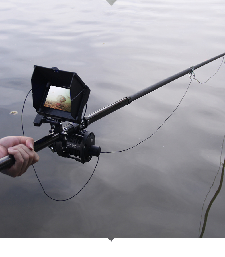 可视探鱼器 可视锚鱼摄像头 可视锚鱼竿 全套 水下镜头 5寸高清