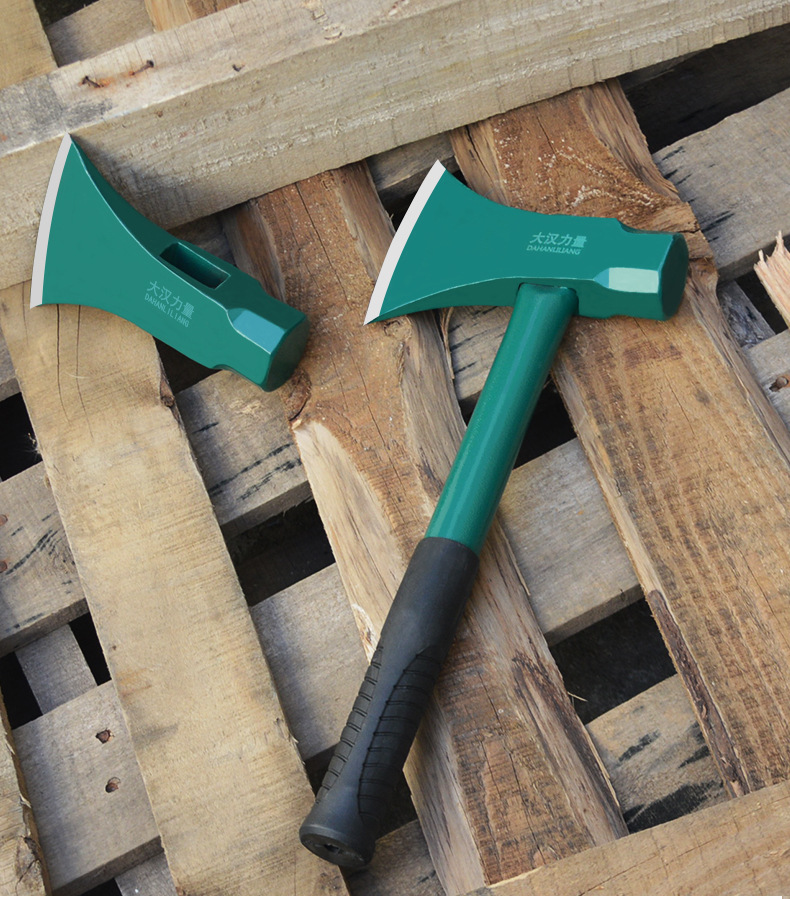 斧头锤斧 劈柴斧 伐木斧子 锋利砍斧 钢管柄斧子 不掉头户外斧子