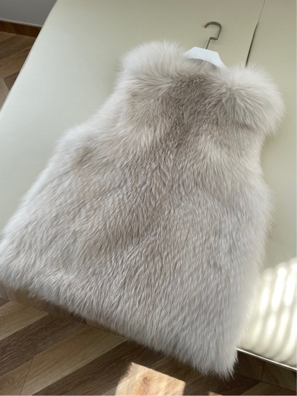 冬季真毛领翻领超大通用立领狐毛狐狸毛水貂袖口白色围巾