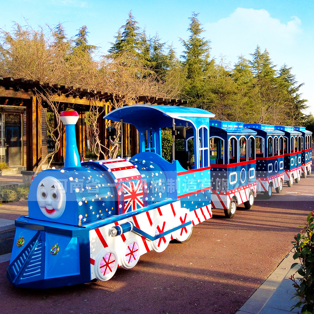 景区电动小火车游乐场设备广场商场可坐人无轨道儿童游览观光车