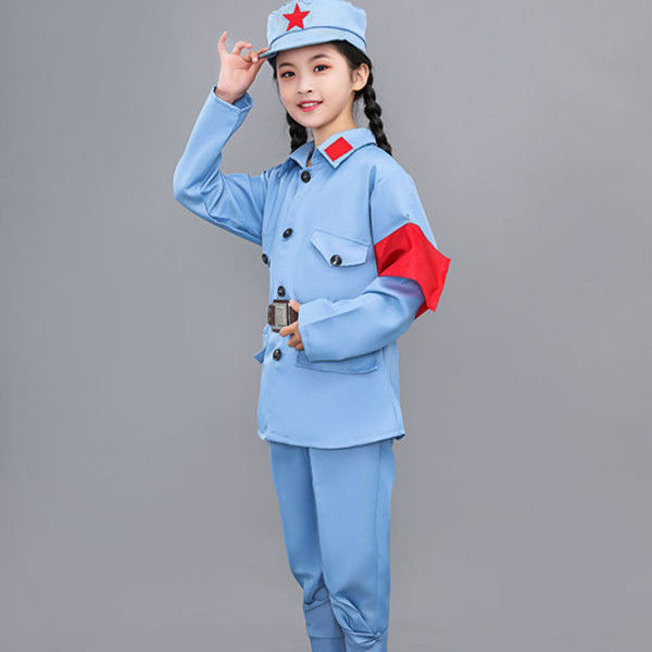 小红军衣服儿童军装八路军新四军卫兵服装套装红星闪闪六一演出服