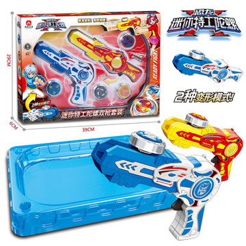 发射器对战陀螺枪战斗盘儿童玩具男女孩套装合金发光旋转陀螺批发