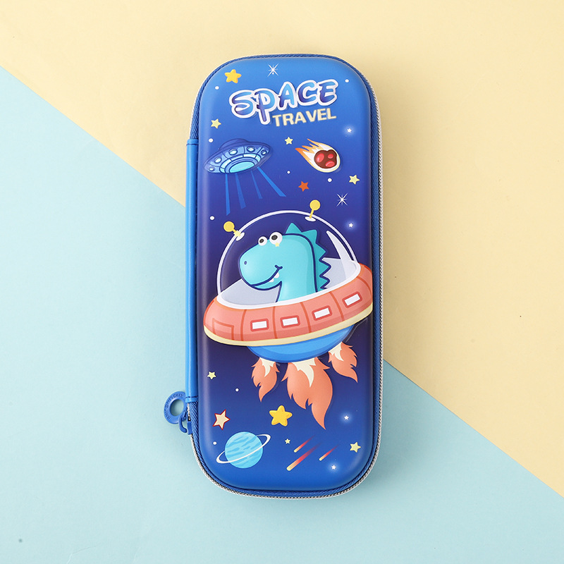 Little Spirit Pencil Case Cartoon Eva Student Pencil Case 3D Zipper Stationery Box Children's Pencil Case One Piece Dropshipping