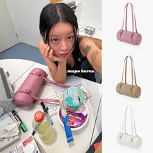 韩国正品FindKapoor腋下单肩包 ins同款纯色时尚圆筒手提手拎女包