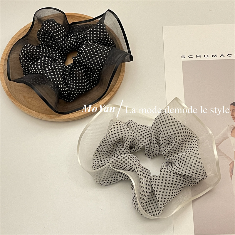 High Quality Original ~ Pork Intestine Ponytail Hair Ring Simple Headdress Flower Bun Headband Elegant French Hair Accessories Female Korean