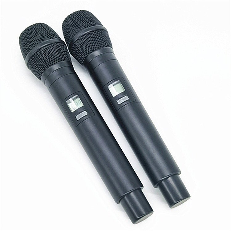 一拖二 无线话筒 麦克风 小型无线话筒ktv akg款出口跨境电子产品