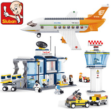 【一件代发】小鲁班拼装积木0367 航空天地系列国际机场玩具男孩