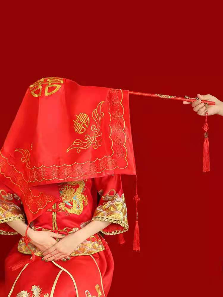 婚庆喜称 挑红盖头喜称 中式婚庆秤杆 结婚婚庆婚礼道具用品