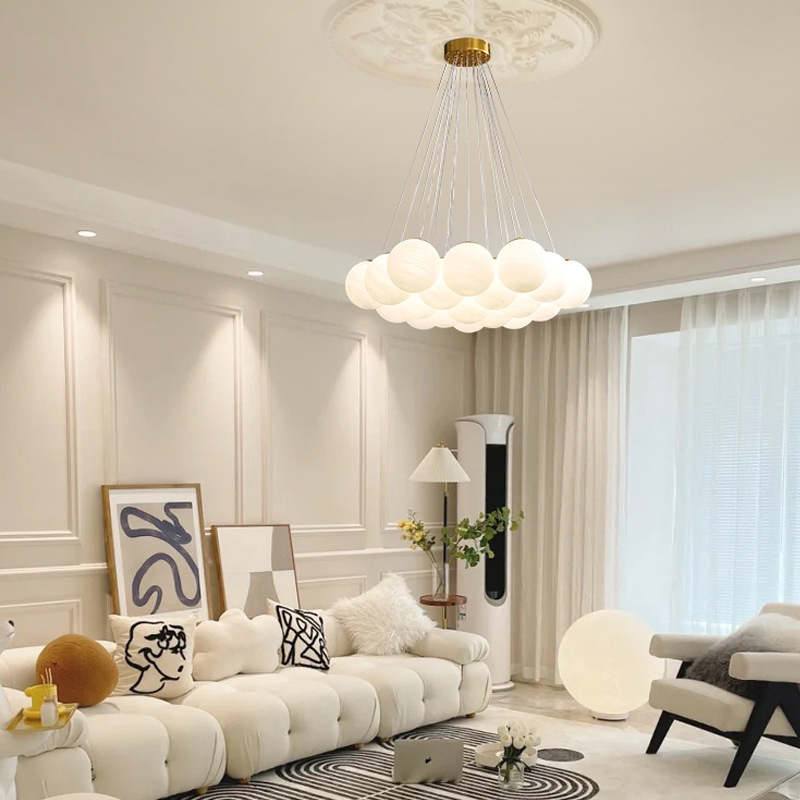 0成交32件月球吊灯 星球客厅灯具 北欧设计师餐厅卧室魔豆创意吊灯