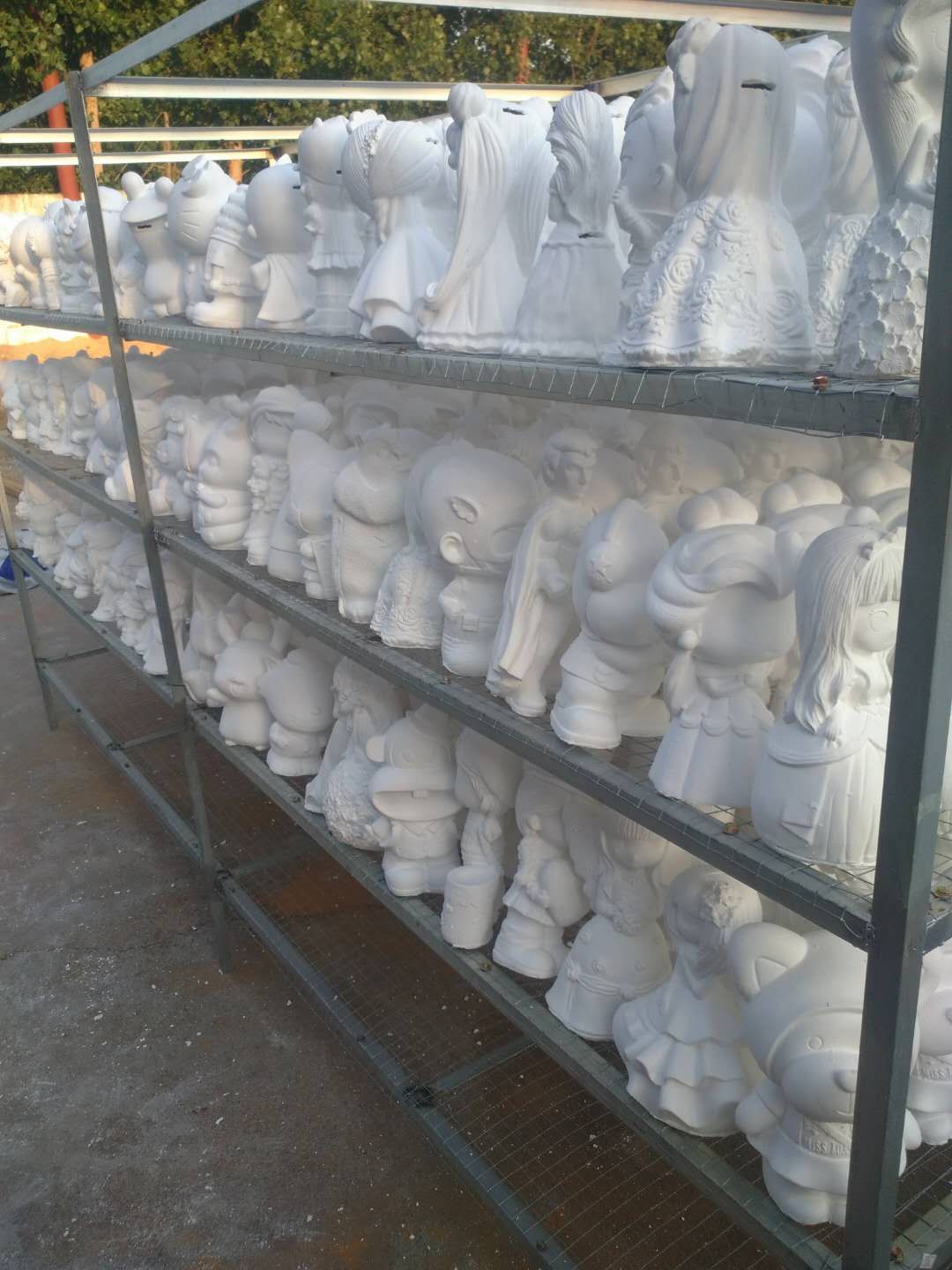 儿童涂色石膏娃娃彩绘白胚模具图片男孩摆摊涂颜料好看的公主diy