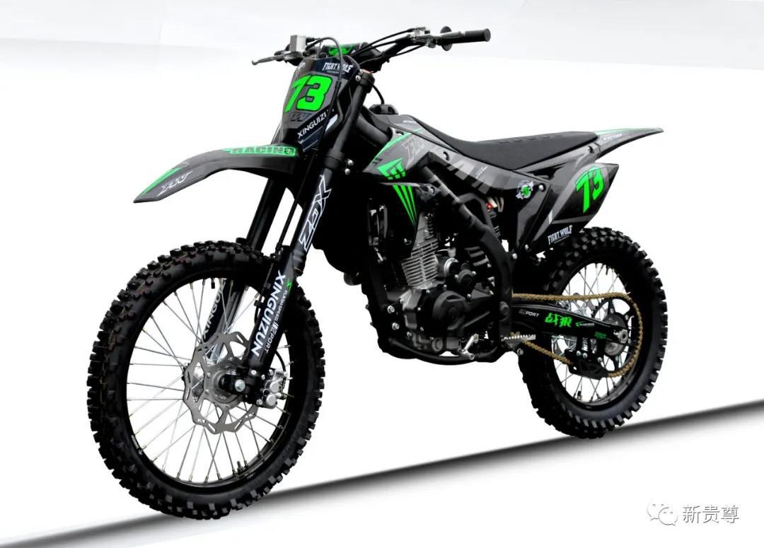 2021款全新贵遵战狼风冷250cc山地高架越野摩托车 炫酷黑色升级版