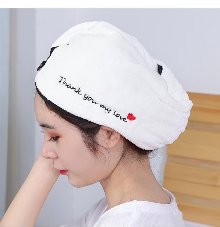 韩版珊瑚绒干发帽女吸水可爱网红成人加厚款包头毛巾擦头发头饰品