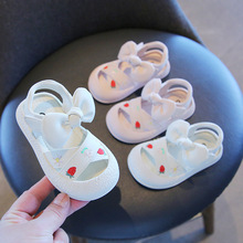 麦布熊女宝宝凉鞋韩版包头学步鞋子夏季新款婴儿童女童鞋子-包邮!