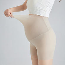 夏季超薄孕妇安全裤舒适透气孕妈打底裤大弹力三分芭比裤高腰托腹