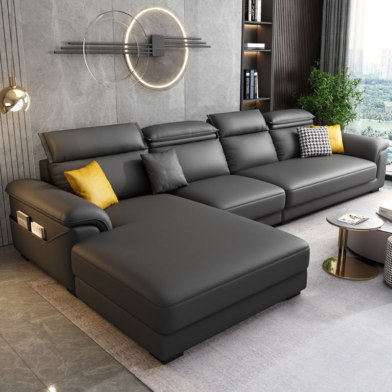 全友免洗科技布沙发客厅大小户型现代极简整装贵妃可拆洗乳胶沙发