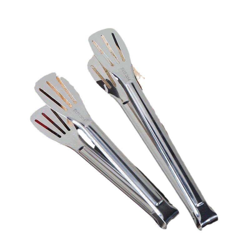 Stainless Steel Bread Clip Buffet Food Clip BBQ Clamp Fried Fish Steak Kitchen Hotel Factory Wholesale