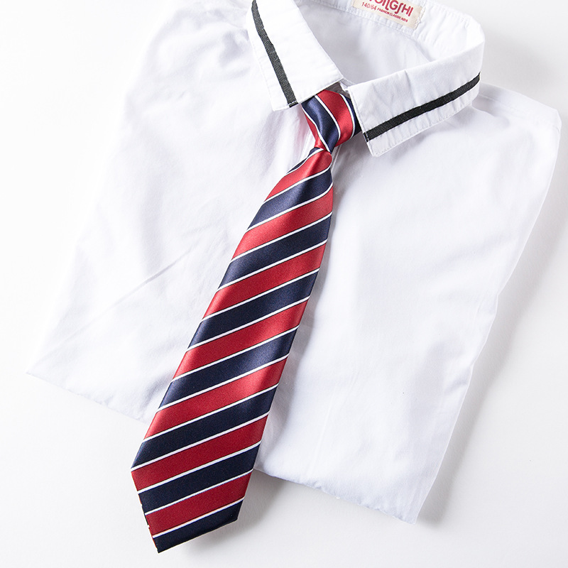 萌哒酱 校服领带男女中小学生幼儿园蝴蝶结演出衬衫领结领花套装