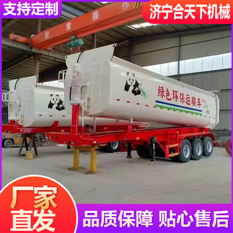 罐式后翻 低密度粉尘物料运输半挂罐车散装水泥沙石罐车罐式跨境