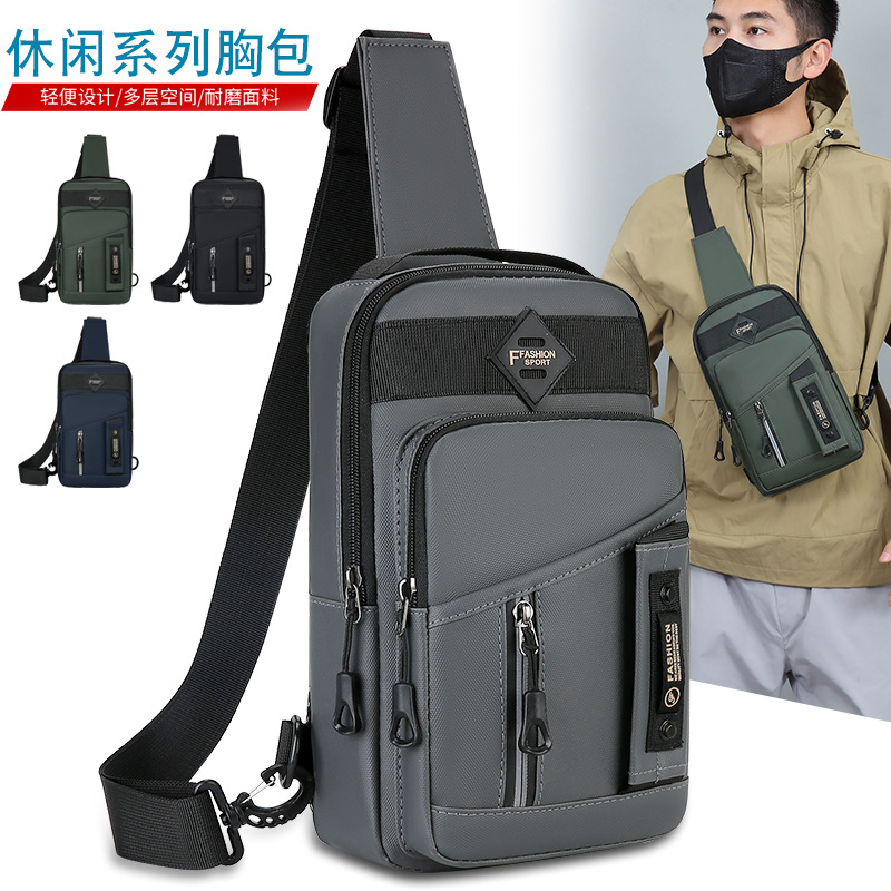 Fashion Casual Chest Bag 2024 New All-Match Portable Small Shoulder Bag Student Trendy Simple Shoulder Messenger Bag Wholesale