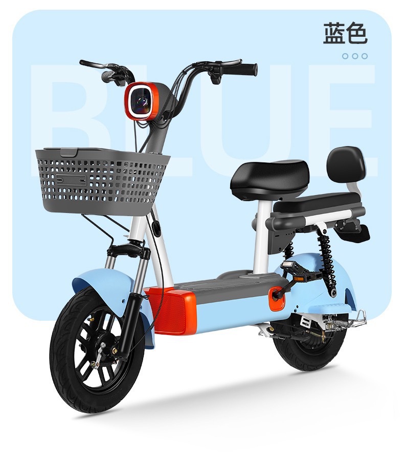 New National Standard Electric Car Electric Bicycle Two-Wheel Tianjin Skateboard Double Battery Car Factory Wholesale Adult Model