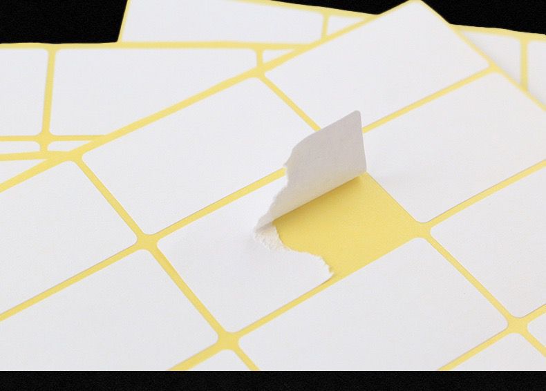 a5空白不干胶标签贴纸白色可手写可打印粘贴姓名号码小标贴即时贴