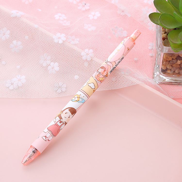 Hemp Meat Gel Pen Pen Set Ins Good-looking Student 0.5mm Press Pen Girl Cute Water-Based Paint Pen Pressing Pen