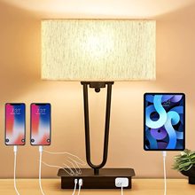 亚马逊新款卧室简约书房触摸调光创意书桌USB美式床头灯ebay台灯