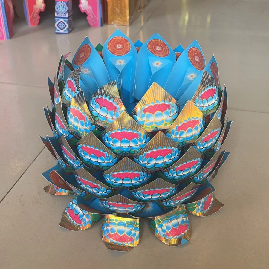 手工折纸莲花片纸折莲花纸三角片折纸祭祀上坟供佛用品-阿里巴巴