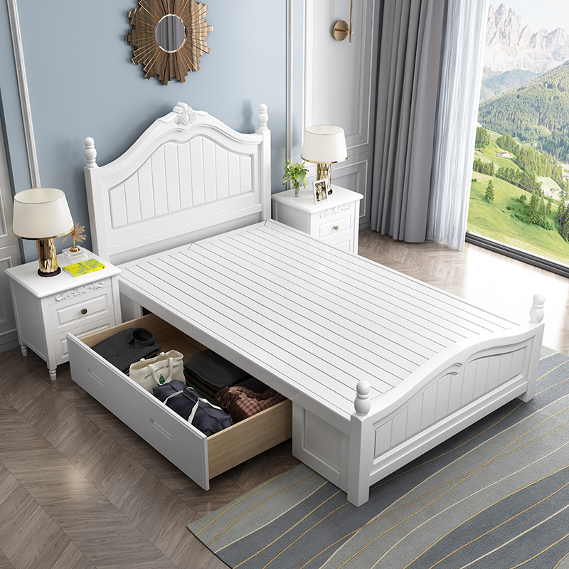 35/1.2米单人床简约现代软靠公主床