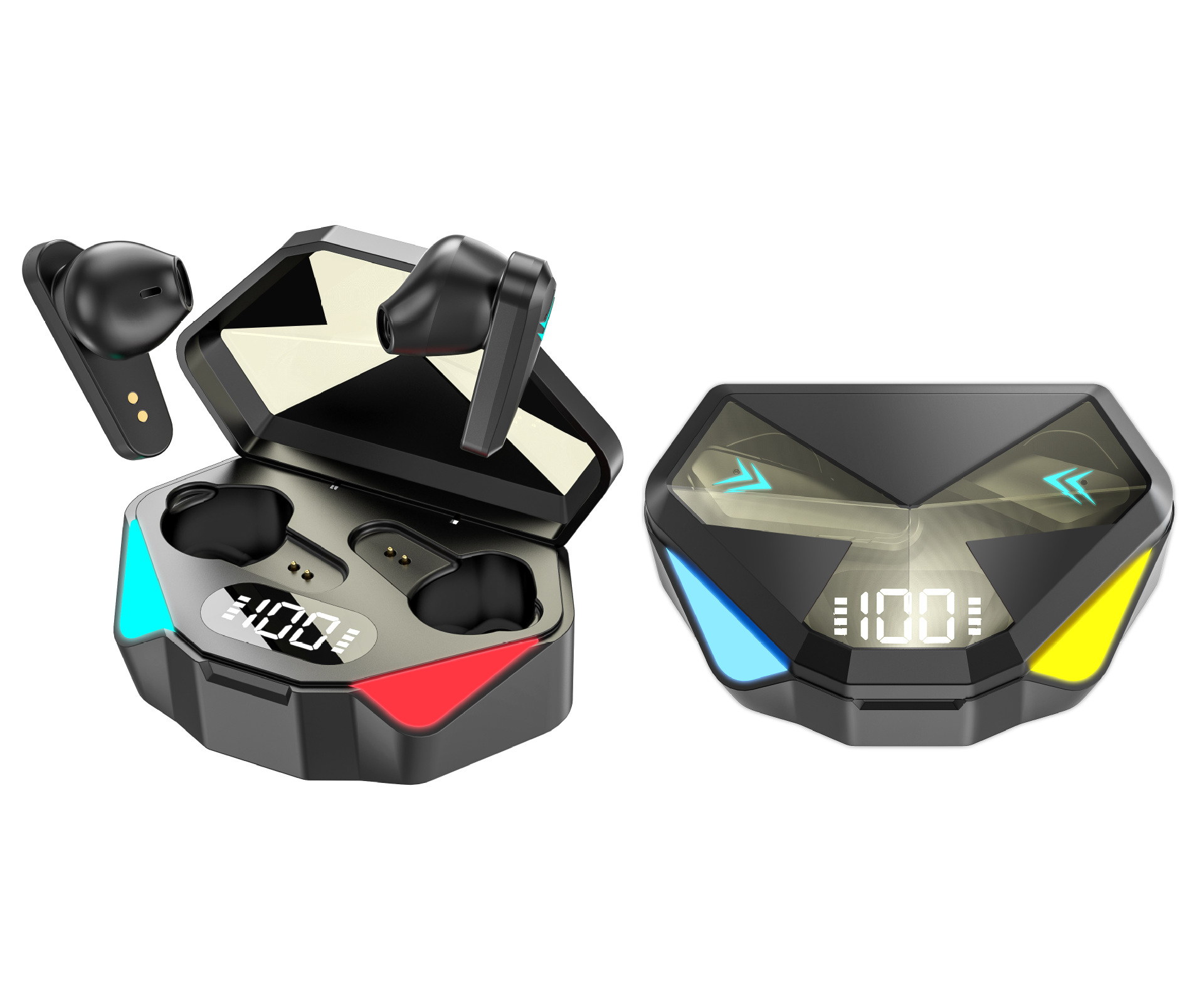 私模新款x15无线双耳tws电竞低延时游戏触控数显吃鸡5.0 蓝牙耳机