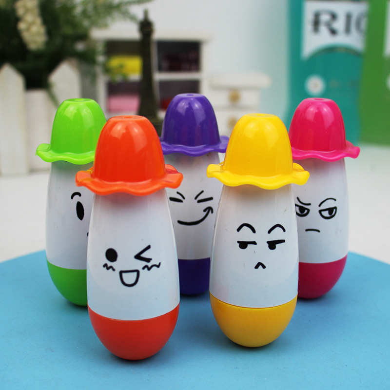 创意文具礼品 可爱卡通可伸缩笔 不倒翁表情帽子人偶圆珠笔-阿里巴巴