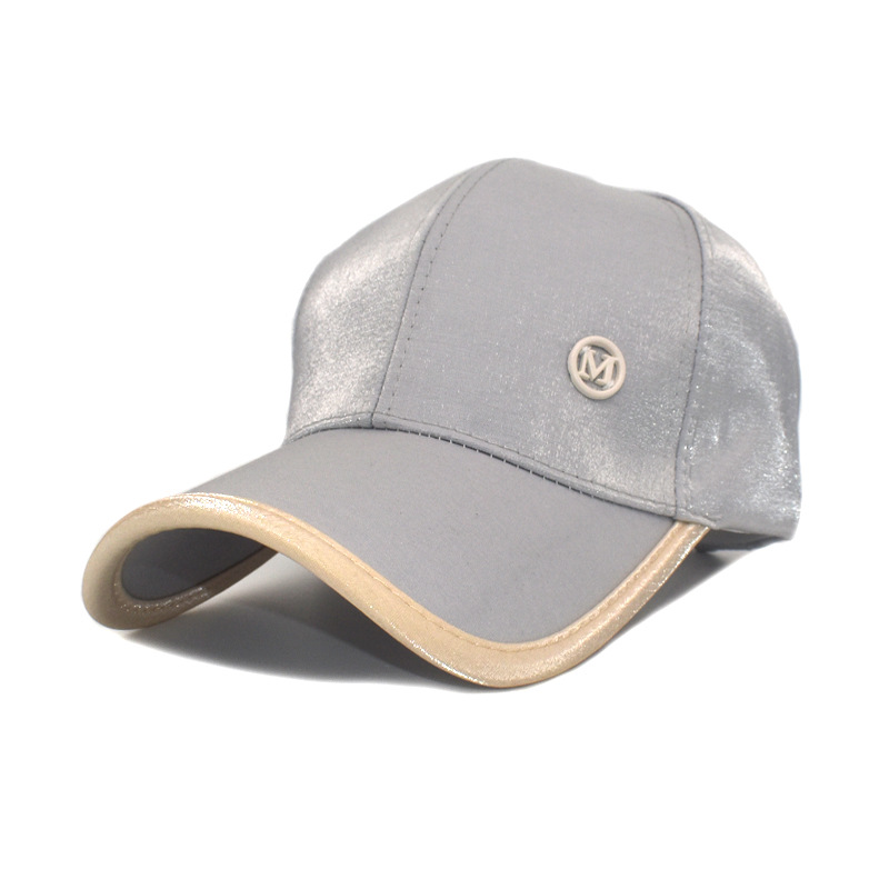 Foreign Trade New Korean Style Casual All-Match M Standard Satin Baseball Cap Spring and Summer Mercerized Cotton Sun-Proof Peaked Cap Tide