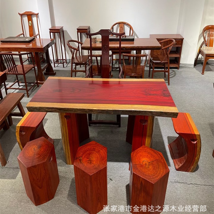 批发非洲红花梨原木 刚果红花梨板材 紫檀古典家具 木料 红花梨木