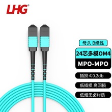 LHG MPO-MPO光纤24芯万兆OM4B极性40/100G服务器交换机模块用