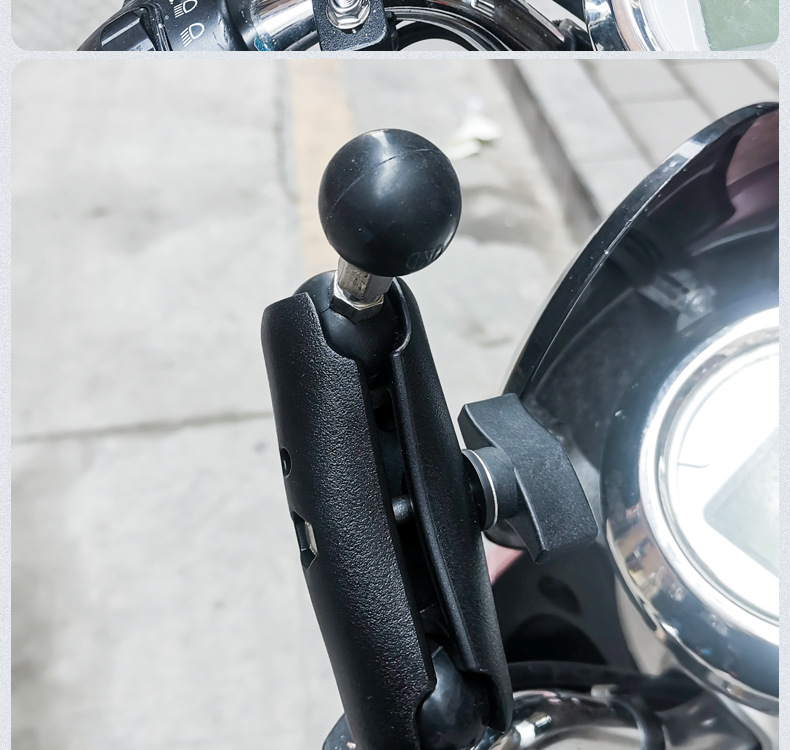 万向双球头配件连杆 连接头25mm直径球 1英寸双球转接头