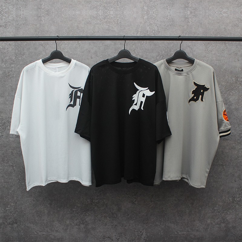 fear of god 第五季主线fog网眼短袖宽松休闲男女比伯同款高街t恤