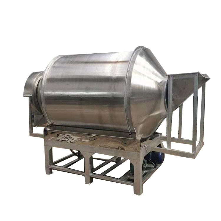 自动上料不锈钢滚筒搅拌机干湿两用饲料肥料拌料机粉末颗粒混合机