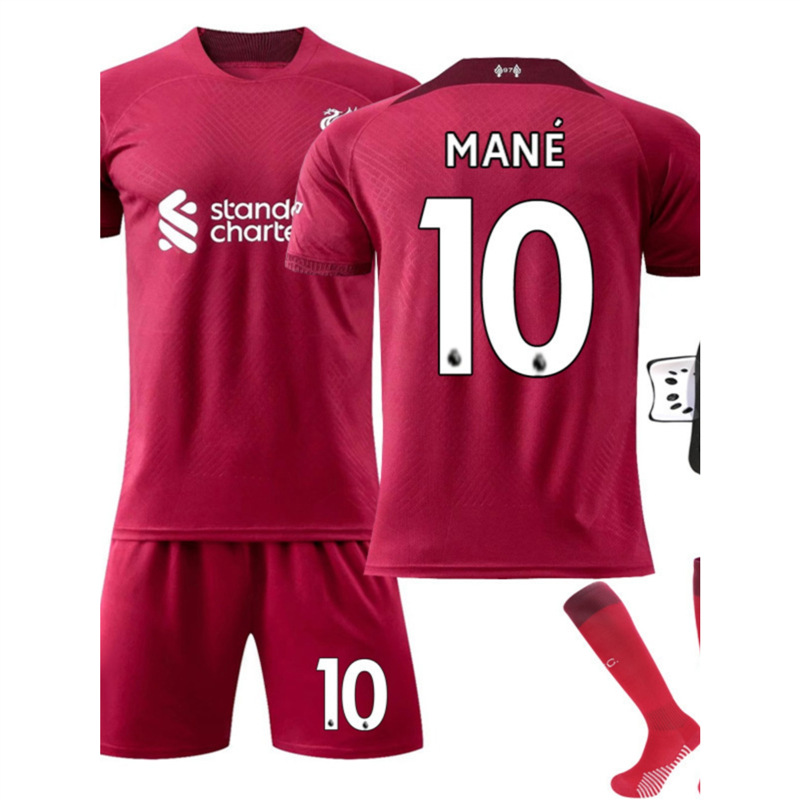 2223利物浦主场球衣11号萨拉赫球服10号马内足球服套装27号达尔文