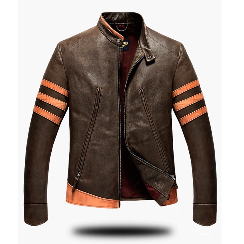 跨境男士金刚狼皮衣修身夹克logans摩托机车皮衣标准版xy999