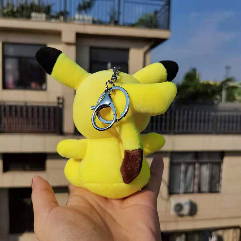创意皮卡丘钥匙扣挂件迷你玩偶公仔书包挂饰可爱毛绒玩具抓机娃娃