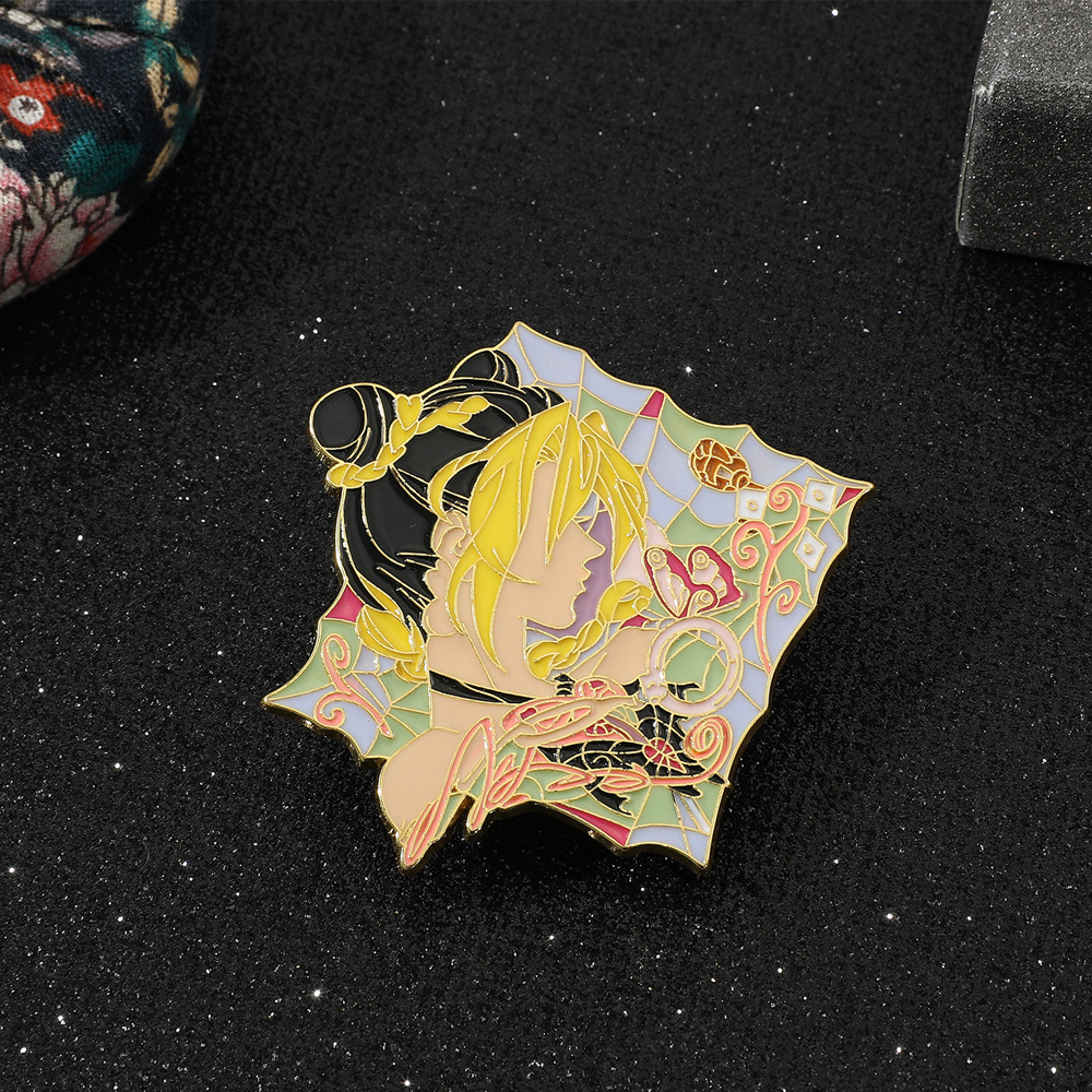 动漫周边 jojo的奇妙冒险胸针 承太郎卡通人物金属徽章挂件礼物