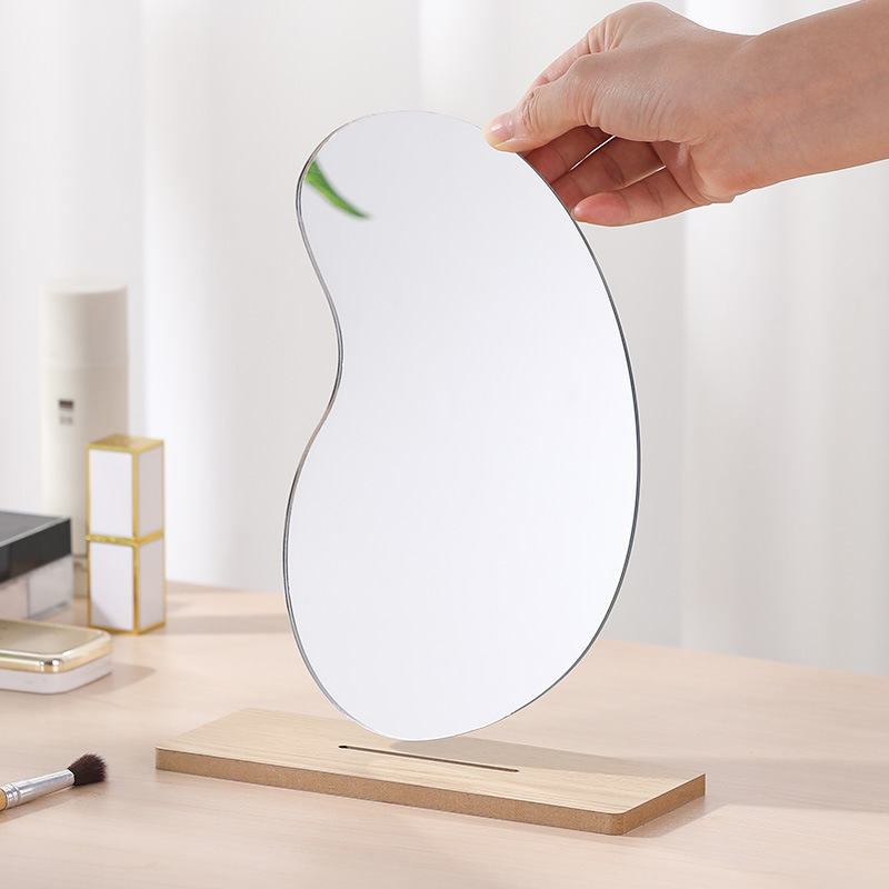 Internet Celebrity Ins Irregular Makeup Mirror Shaped Dressing Mirror Dormitory Desktop Decorative Mirror Acrylic Mirror