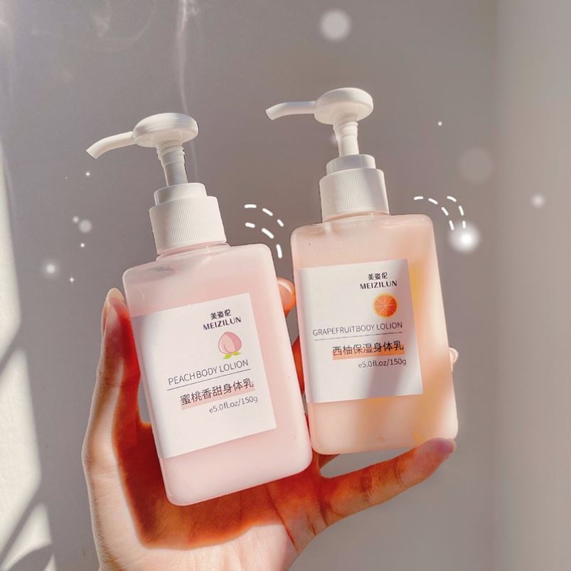 水蜜桃果酸身体乳女夏全身白补水保湿滋润秋冬女士持久留香鸡皮.