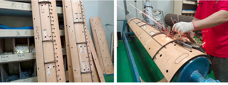 激光滚筒模切滚啤 印刷刀模 啤机刀模 高速 纸箱刀模圆压模定制