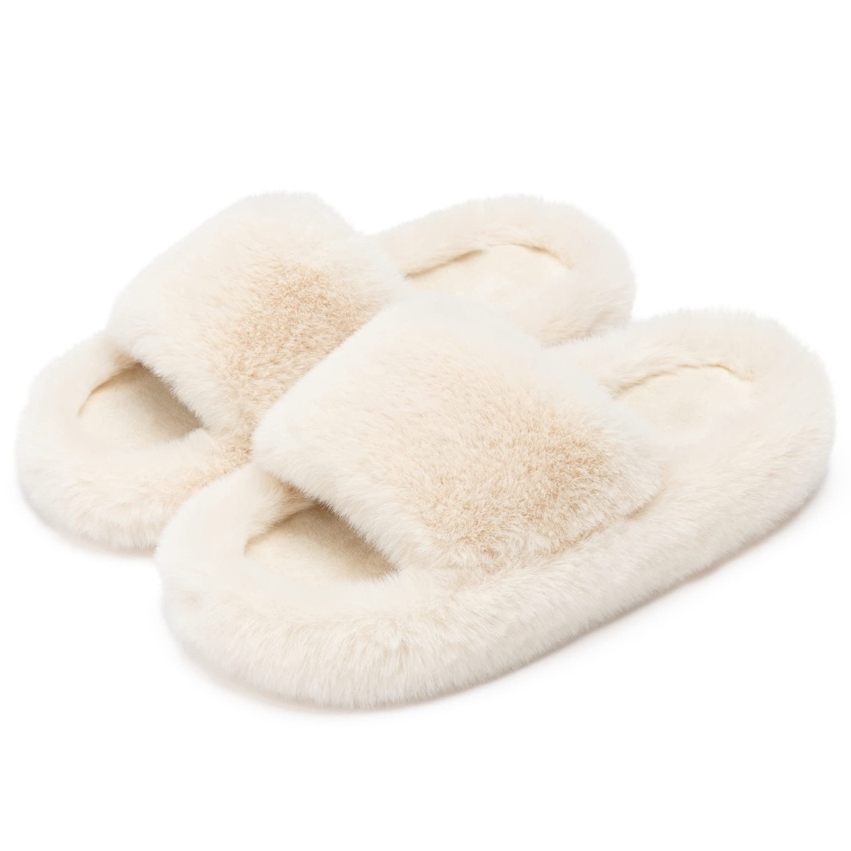 跨境女式拖鞋记忆泡沫卧室毛绒舒适人造毛内衬防滑鞋底时尚礼品鞋